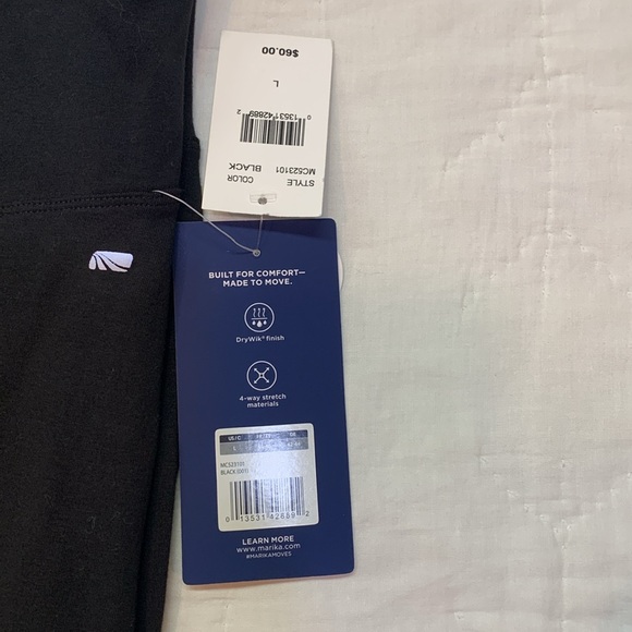 Marika high-waisted leggings w/tummy control panel Size Large 27 inch inseam NWT - Picture 3 of 5